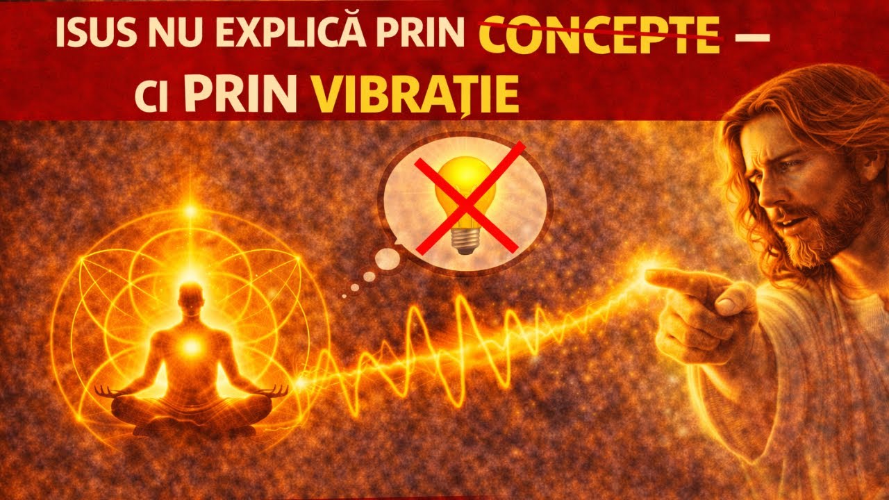 Isus nu explica prin concepte — ci prin vibrație