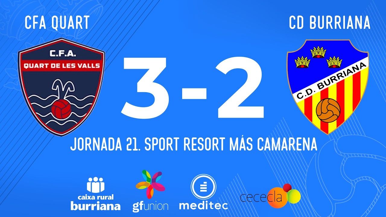 NUESTROS GOLES | CFA Quart de les Valls 3-2 CD Burriana | J21 Lliga Comunitat