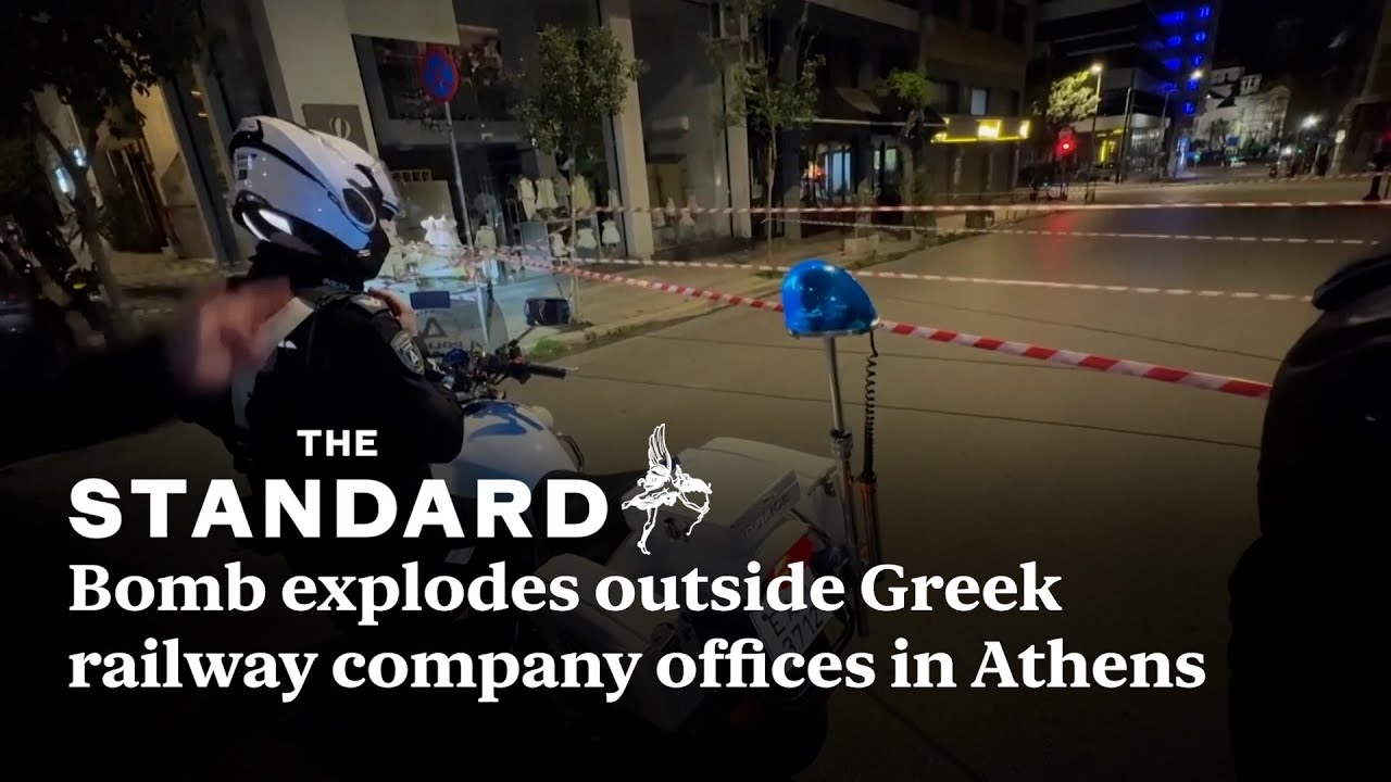 Bomb explodes outside Greek railway company offices in Athens