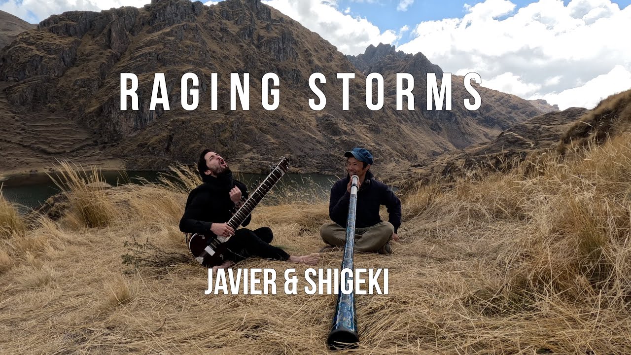 Raging Storms - Javier & Shigeki ⎮ World Fusion Live ⎮ Didgeridoo, Sitar & Guitar