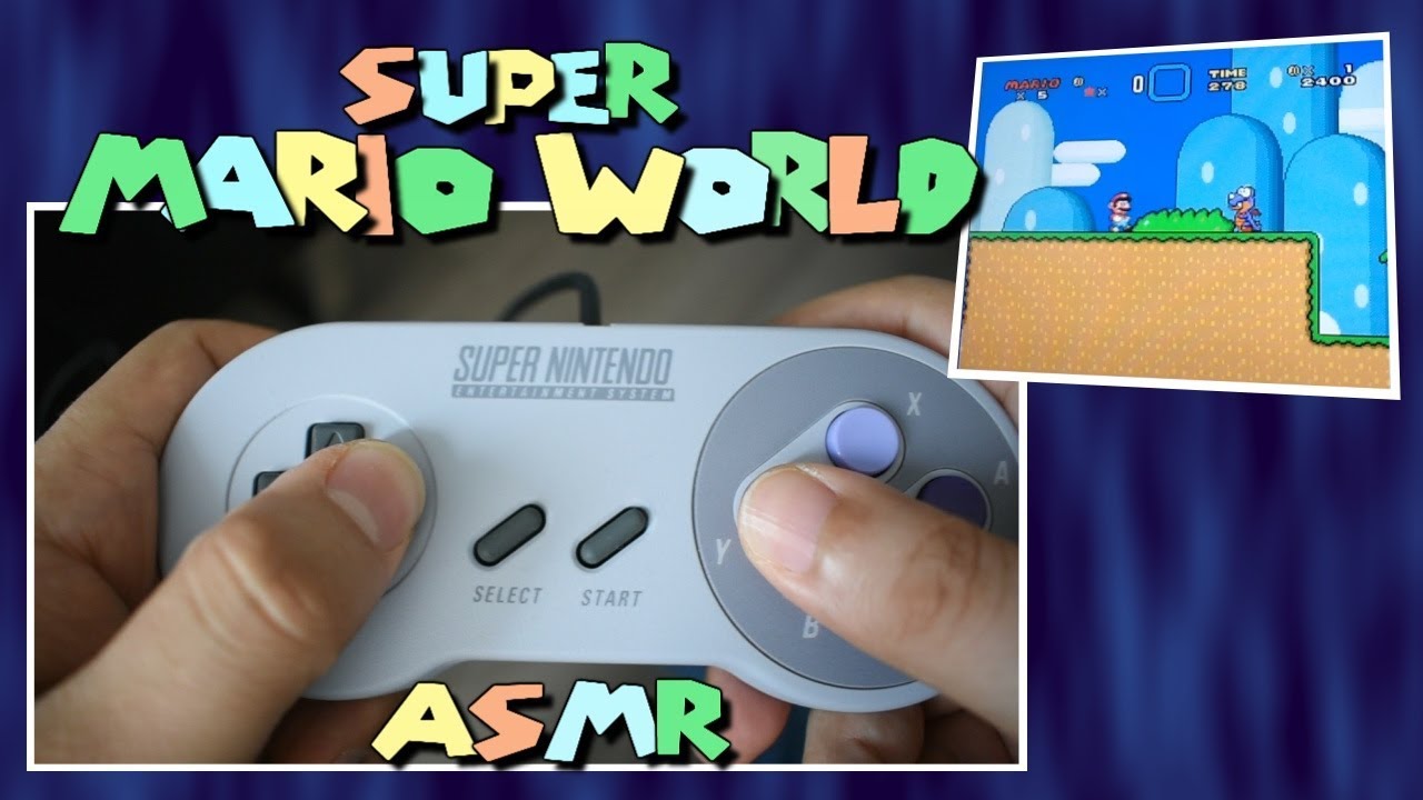 ASMR - Super Mario World on SNES Classic, Button Clicking, Controller Sounds, Tingles