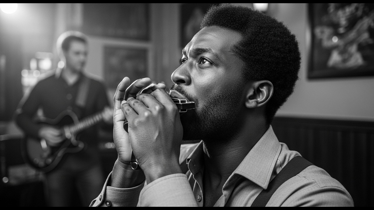 Soulful Blues Harmonica – Smooth Vintage Blues Night Vibes