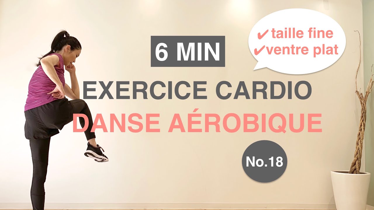 6MIN EXERCICE CARDIO-ventre plat & taille fine//6MIN CARDIO DANCE WORKOUT-falt belly & slim waist