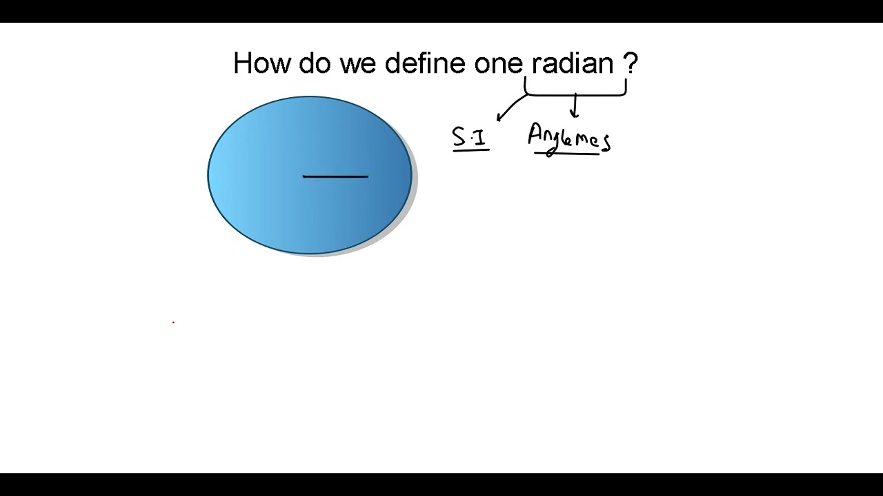 How do we define one radian ? Definition