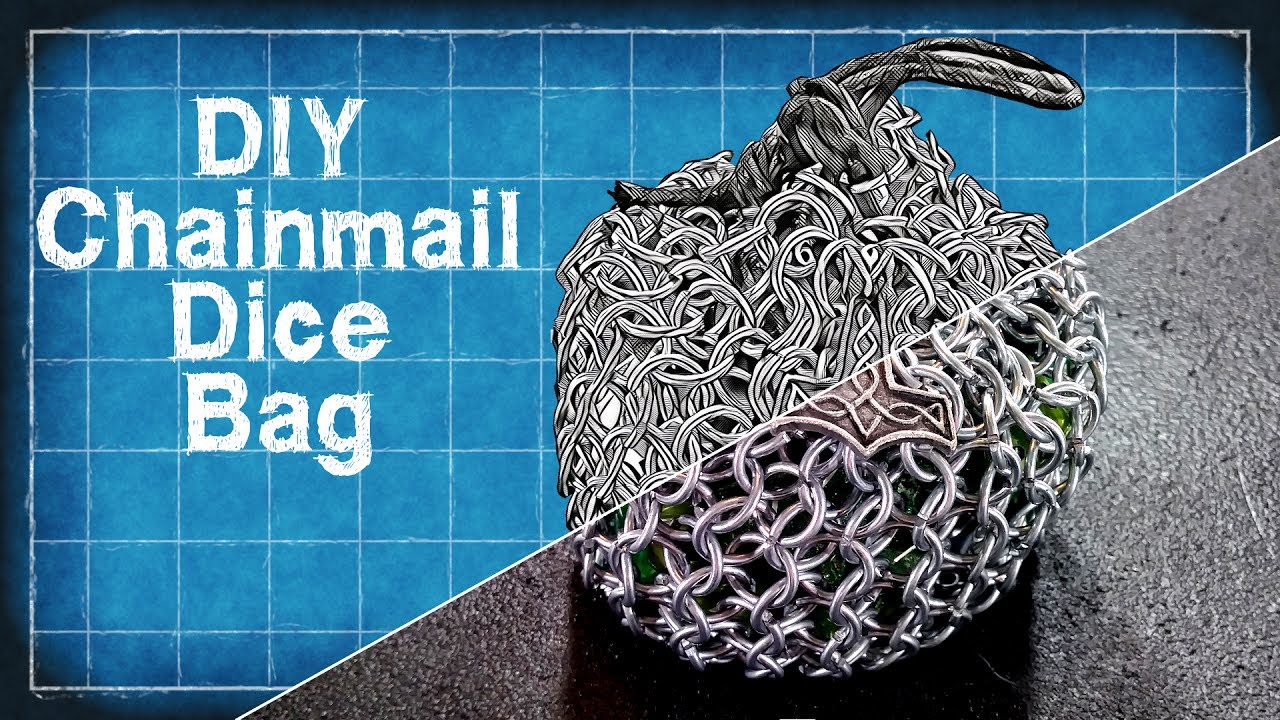DIY Chainmail Dice Bag - Beginners Chainmail Tutorial - DIY with Cly Ep. 8
