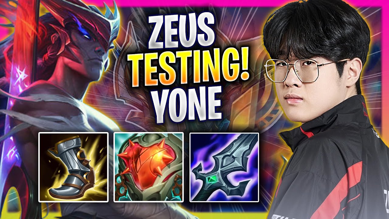 ZEUS TESTING YONE TOP IN KOREA SOLOQ! - T1 Zeus Plays Yone TOP vs Dr. Mundo! | Season 2024