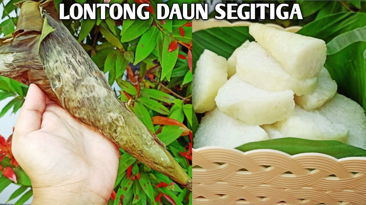 CARA MEMBUAT LONTONG DAUN BENTUK SEGITIGA HANYA DIREBUS 40 MENIT