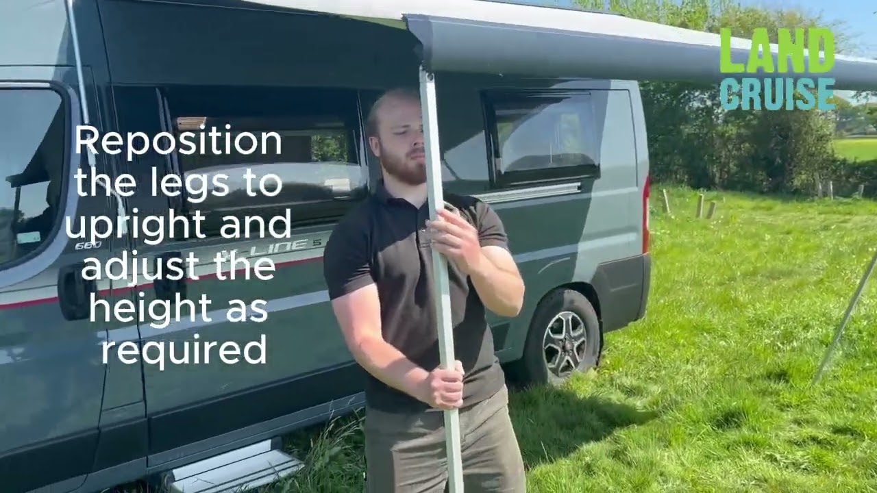 Optional Extra:  How to use the awning on a LandCruise Campervan