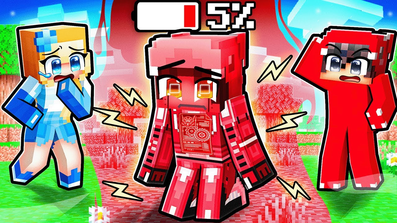 Omz is OUT OF BATTERY in Minecraft!