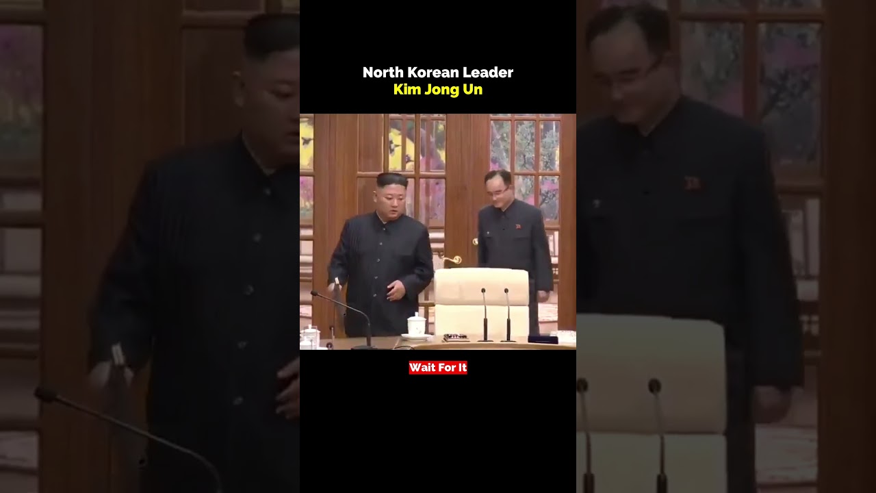 North Korean leader Kim Jong Un Attending A Meeting