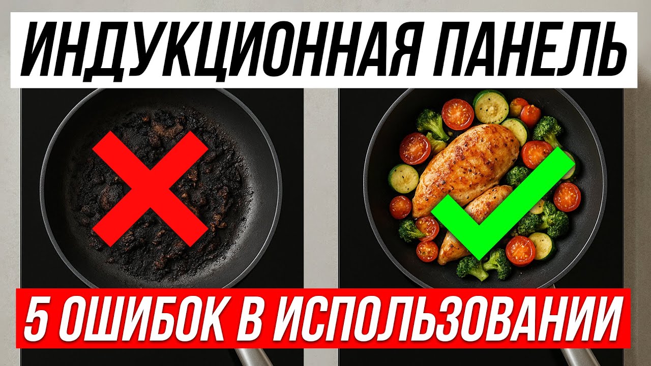 Как ПРАВИЛЬНО пользоваться Индукционной плитой — 5 ЧАСТЫХ ОШИБОК