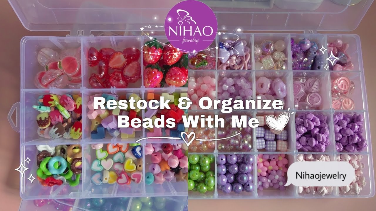 Пополнение запасов и организация бусин ✨ Оптовые товары NihaoJewelry для изготовления украшений с...