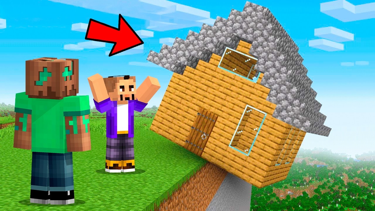 Usé FÍSICAS REALISTAS en la Casa de Mi Amigo en Minecraft!