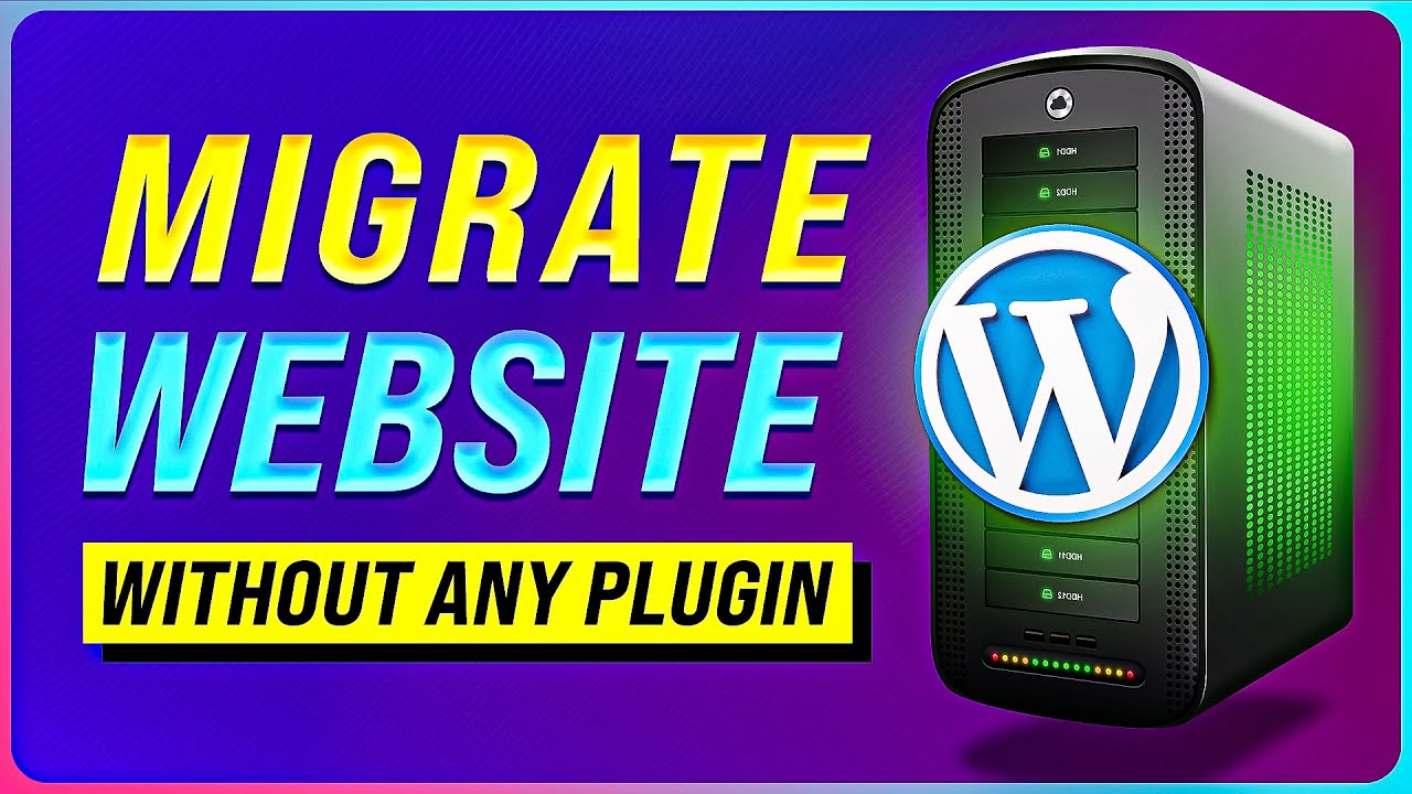 How to Migrate WordPress Website (NO PLUGINS)