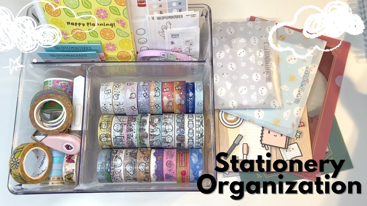 Organizing my planner supplies | Sticker & Washi Storage