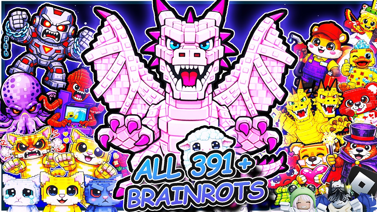 🐲ALL BRAINROTS!🧨 |👑Find the Brainrot [391+]👑🎵| @yulyonroblox |🎮ROBLOX | 4K