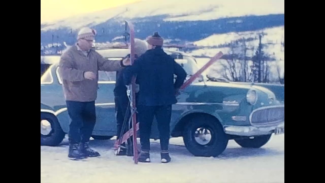 Skidsemester i Åre, början 60-talet, filmat i 8 mm