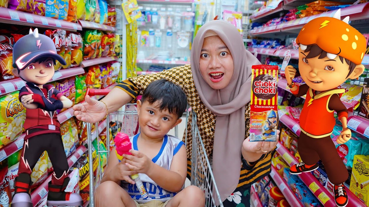 AZAM MAKAN COKI COKI BOBOIBOY HALILINTAR 😱
