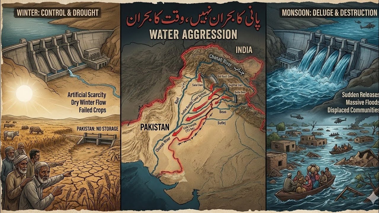 Chenab River Water Crisis | How India Is Using Water Timing as a Weapon Against Pakistan