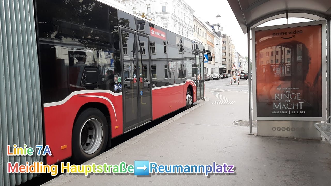 Wiener Linien Linie 7A 🚍 #292 Meidling Hauptstraße➡️Reumannplatz