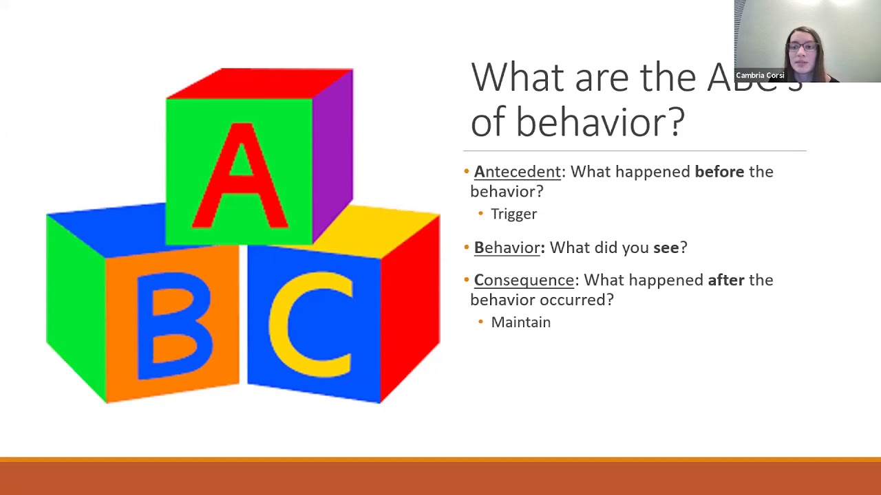 20-21 Let's Chat Webinar Series: The ABC's of Behavior