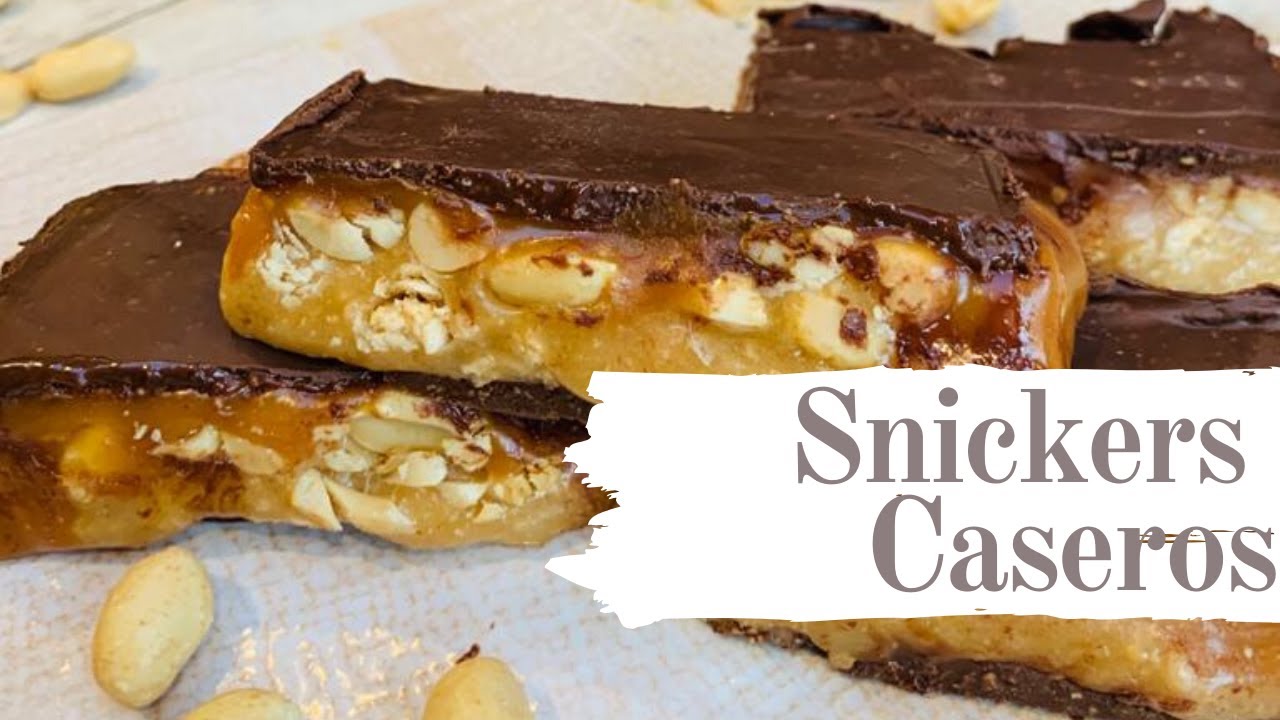 SNICKERS CASEROS | Rico y Fácil | Denise Saka
