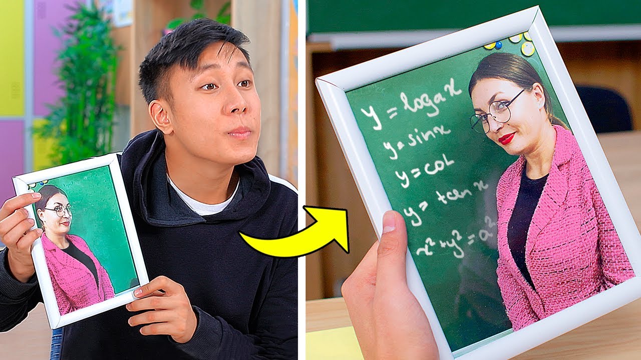 9 Fun and Useful School Supplies / Straight-A vs Flunking Students