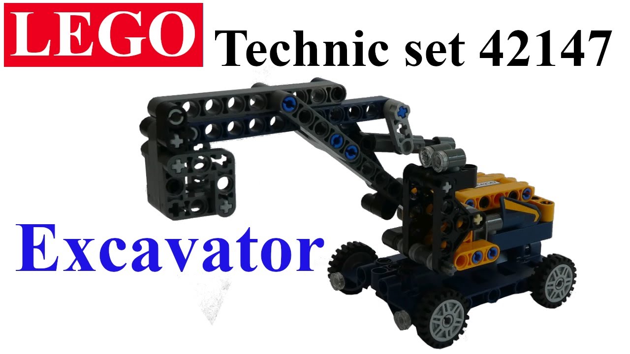 LEGO Technic set 42147 – Excavator  -  Build (TUTORIAL)