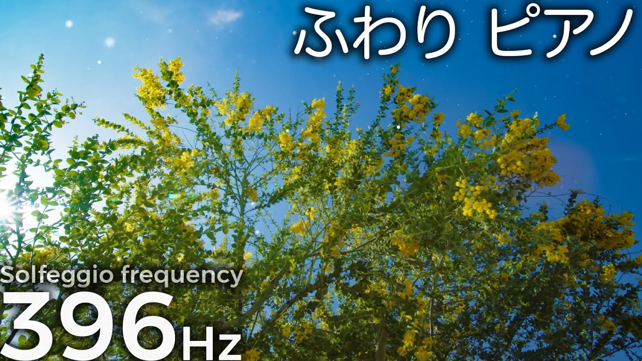 ソルフェジオ周波数 396Hz + 癒しピアノ『ふわり ピアノ』アンビエントミュージック｜Yumi Nanatsutani