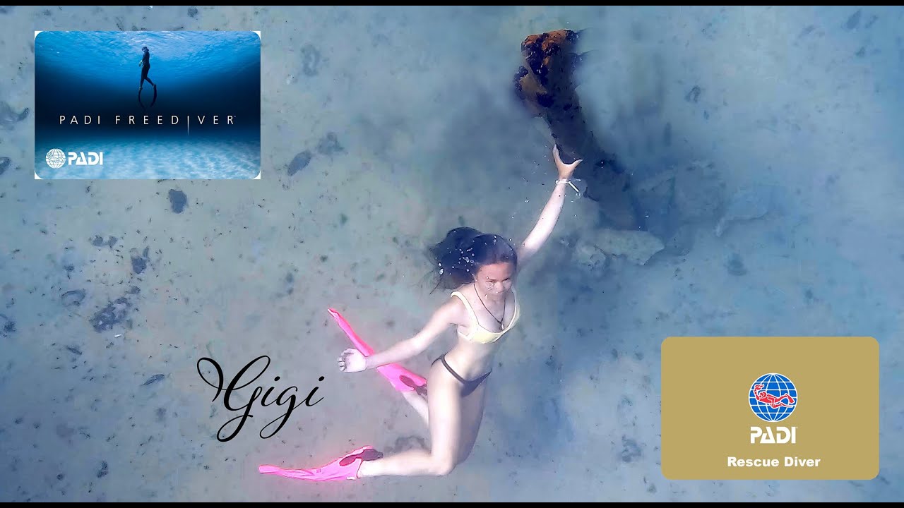 Freediving Day with Gigi. #scuba #scubadiving #scubagirl #freediving #mermaid