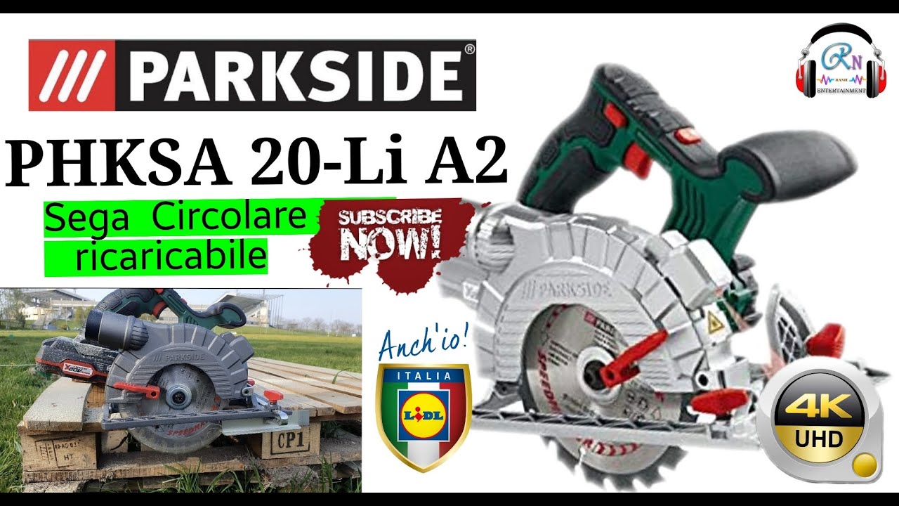 Sega circolare ricaricabile Parkside PHKSA 20-Li A2 / Cordless Circular Saw by Lidl just 40 Euro..