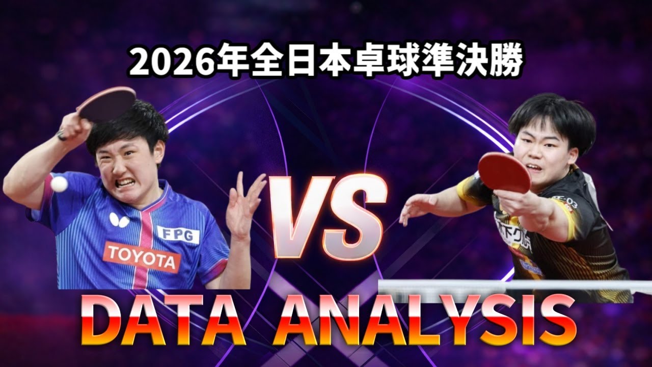 【2026年全日本卓球準決勝】データで読み解く勝敗の分岐点｜DATA ANALYSIS