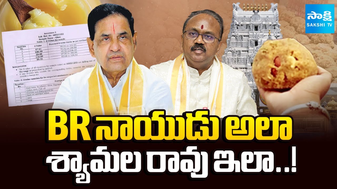 NDDB Report Tirumala Laddu Ghee : BR Naidu Vs EO Shyamala Rao | Sakshi TV