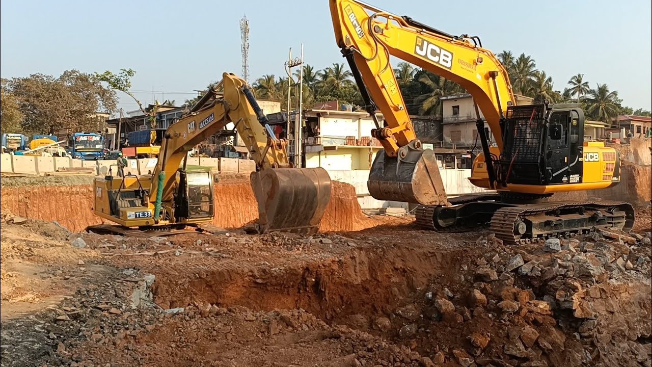 CAT 330 gc excavator Working in NH-66 Highway | Ulccs | part 2