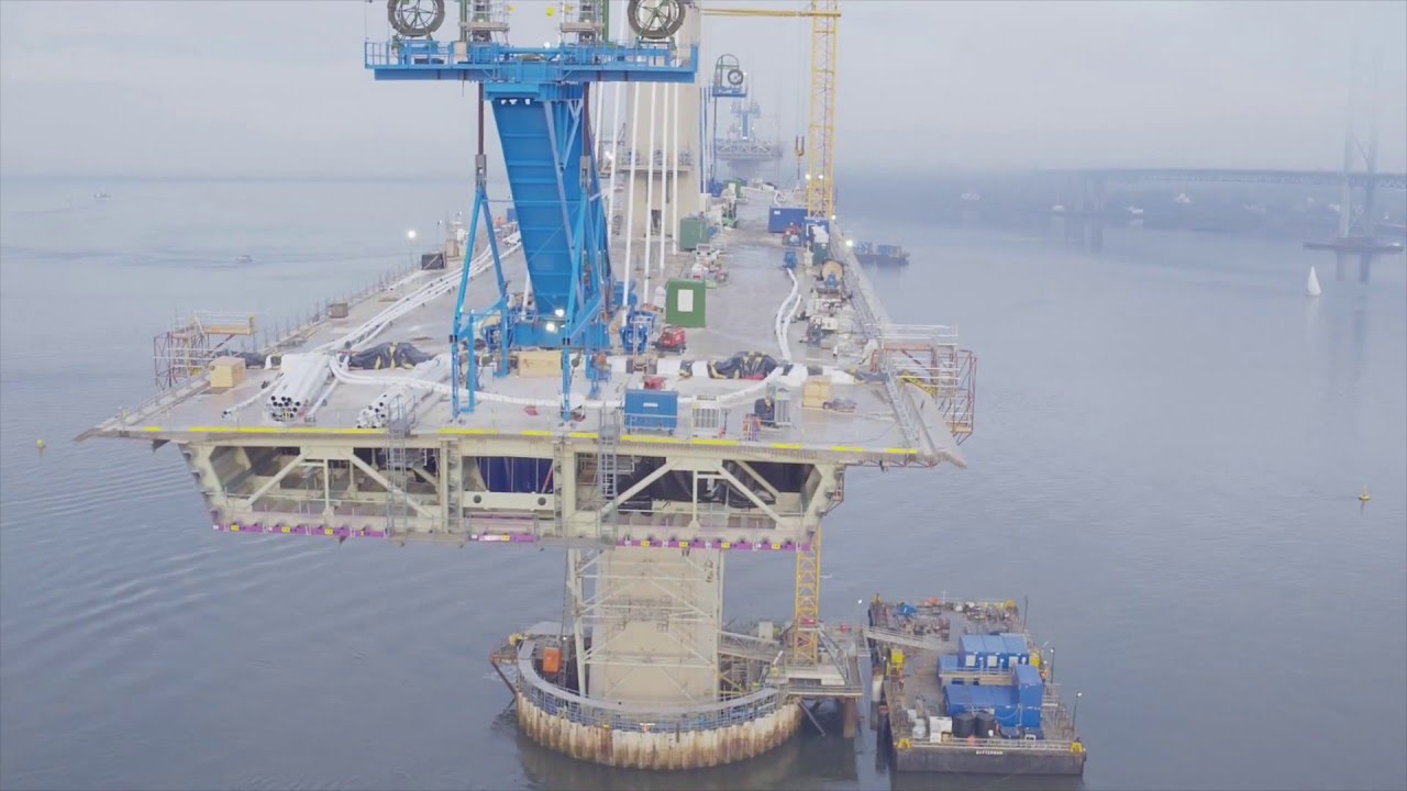 Queensferry Crossing Drone Footage December 2015 HD