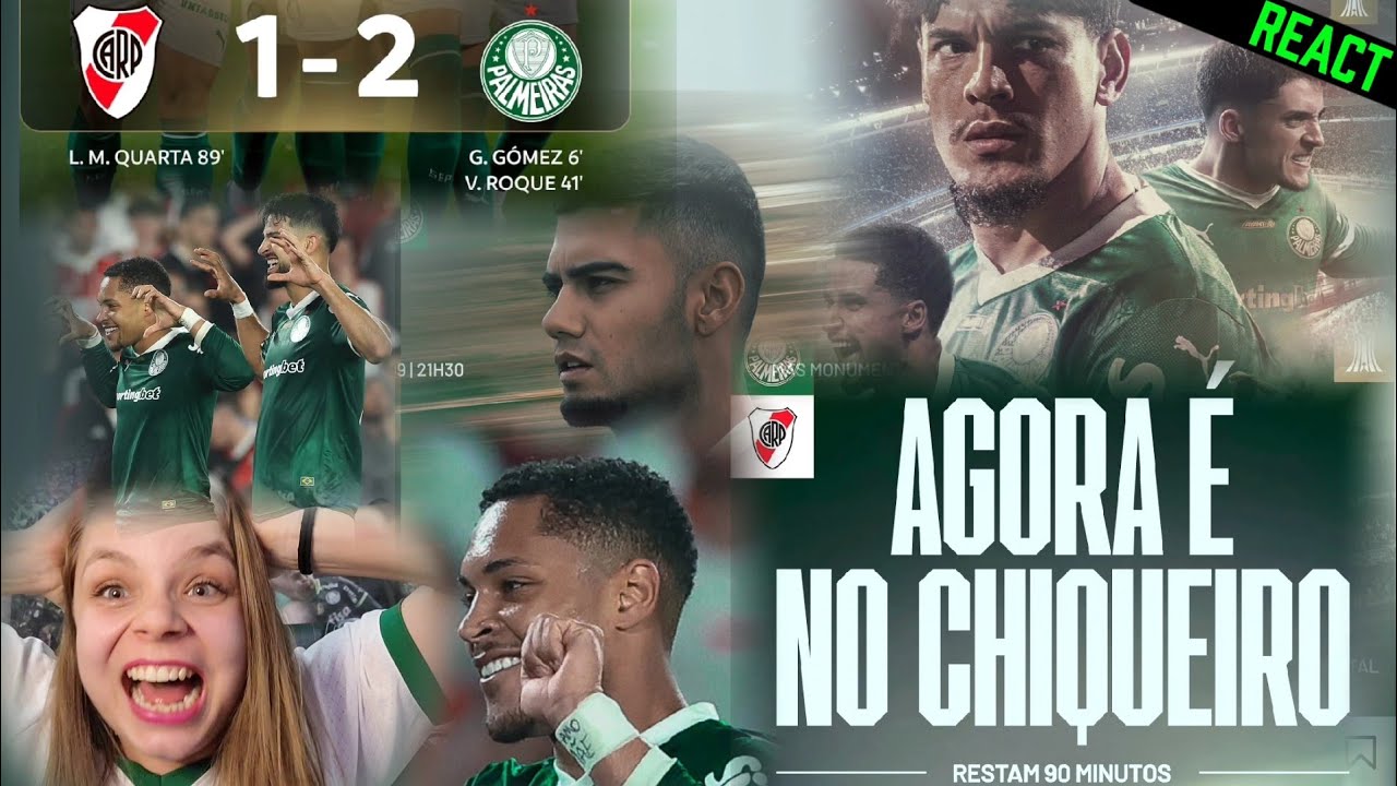 [REACT] RIVER PLATE x PALMEIRAS | RESTAM 90 MINUTOS NO CHIQUEIRO! 