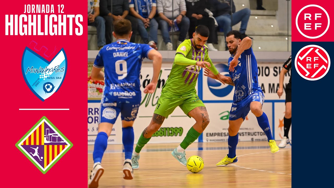 Resumen #PrimeraDivisiónFS | Quesos El Hidalgo Manzanares 2-3 Illes Balears Palma Futsal| Jornada 12