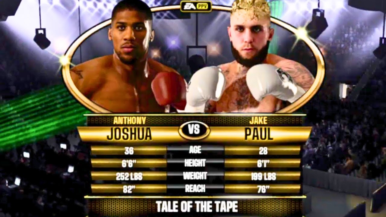 Anthony Joshua vs Jake Paul FULL FIGHT | Fight Night Forever AI Simulation Gameplay (CPU vs CPU)