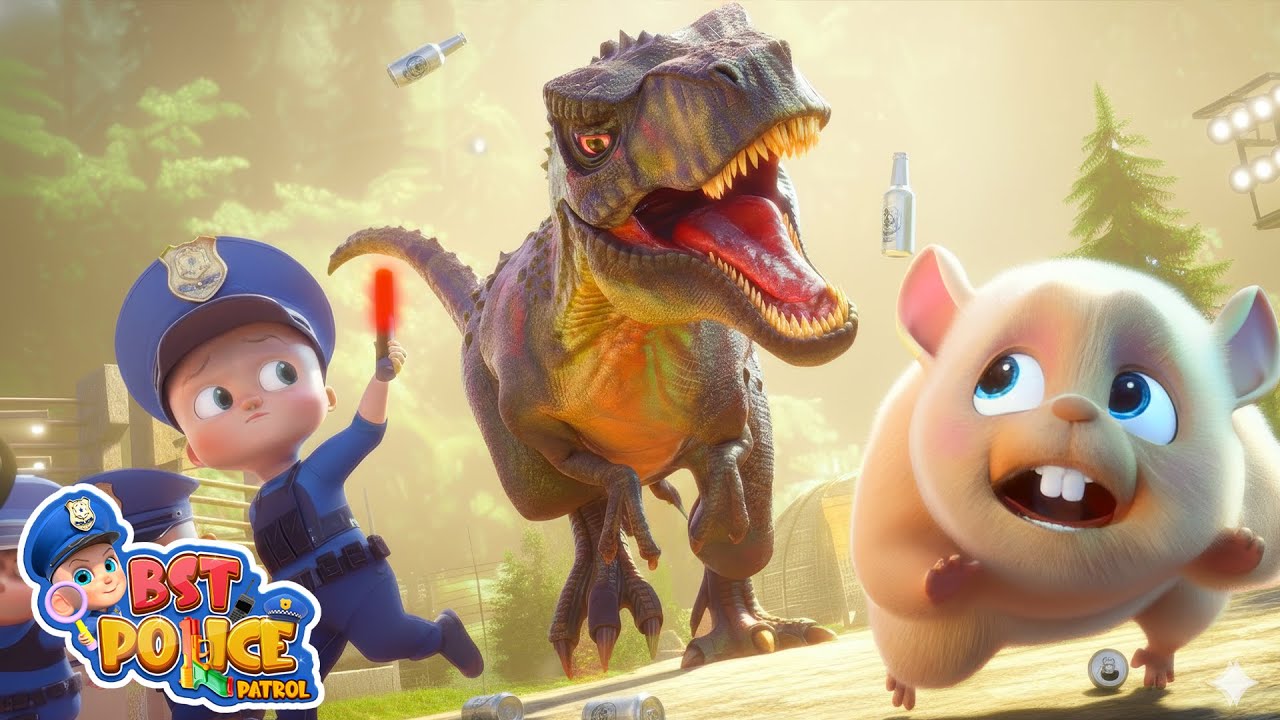 Dino Park Rescue with Hamster | Police Stories | Adventure for Kids |Billion Surprise Toys
