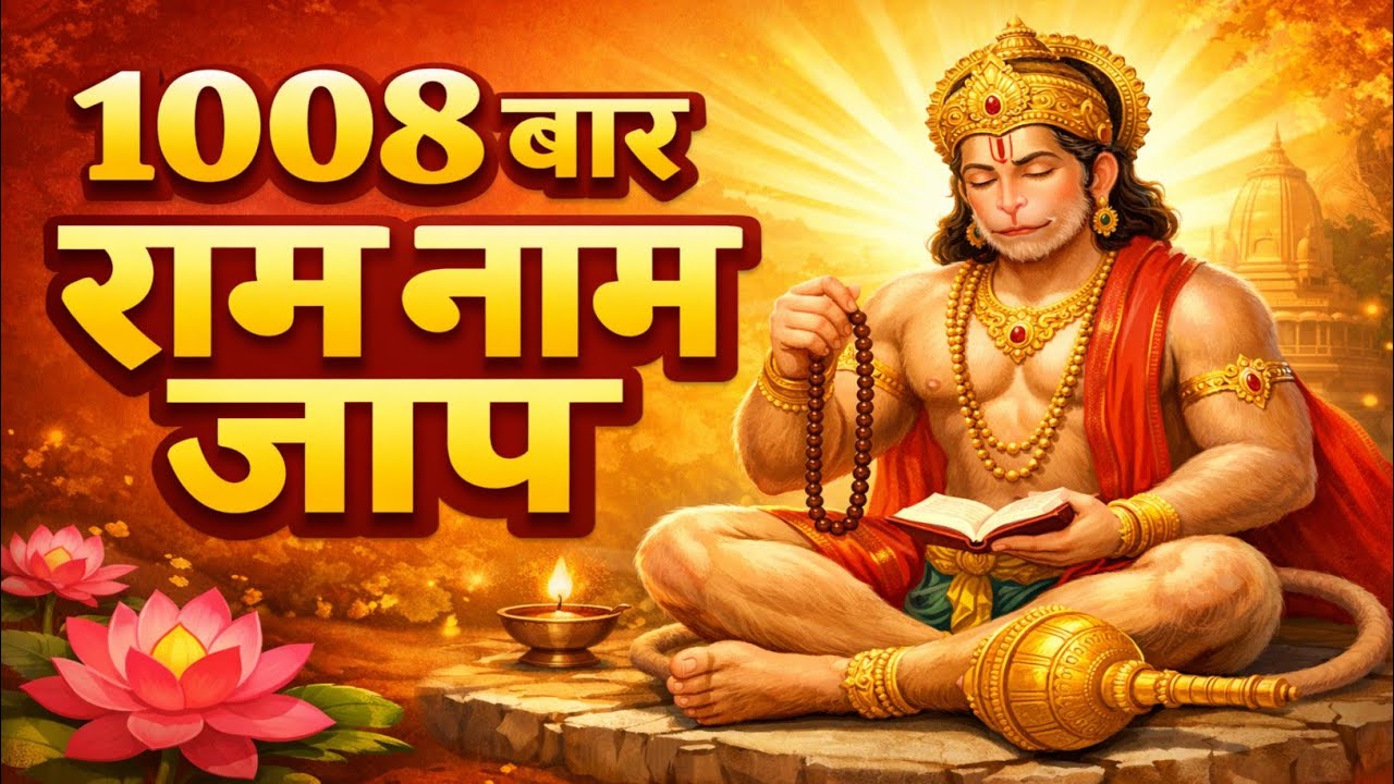 1008 Times Shri Ram Naam Jap | श्री राम जाप 1008 बार | Peace • Positivity • Meditation | Gyan Yatra 