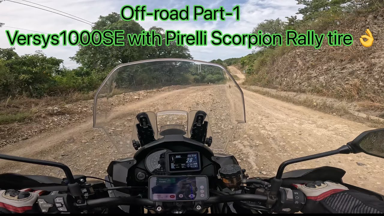 Break-in #Pirelli Scorpion Rally tire with #Versys1000 Preparation for #TacadangAdventure