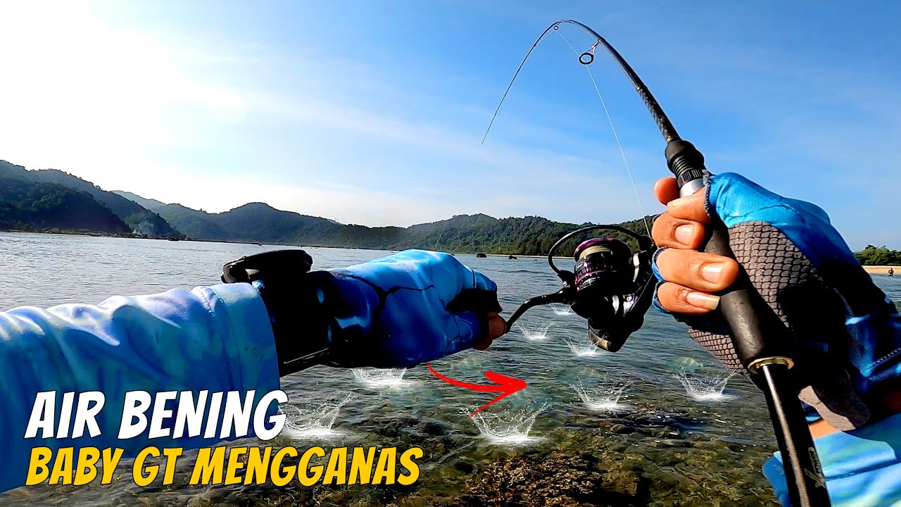 SAMBARAN GEROMBOLAN IKAN TERLIHAT JELAS !! Mancing Casting Pinggiran Karang Dangkal Saat Air Jernih