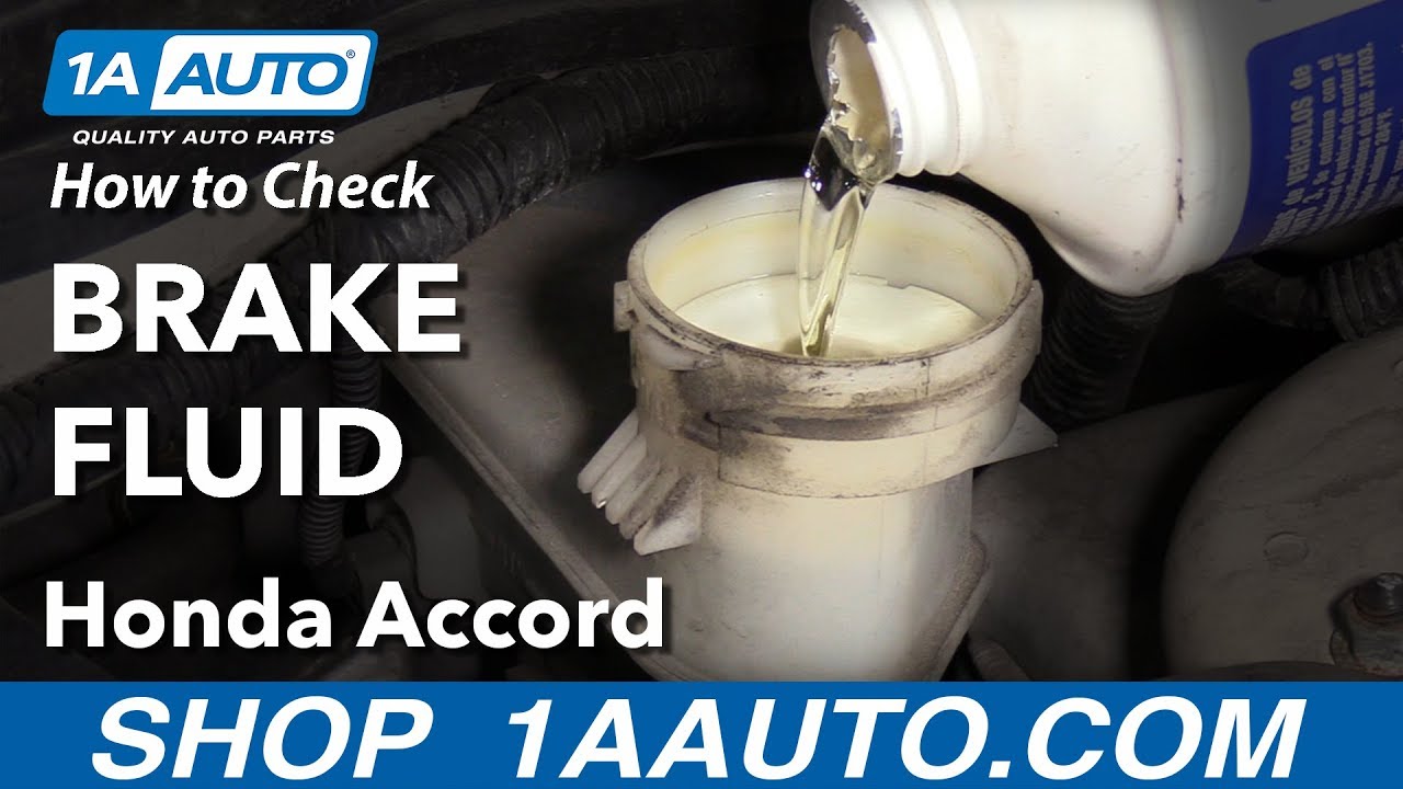 How to Check Brake Fluid 03-07 Honda Accord