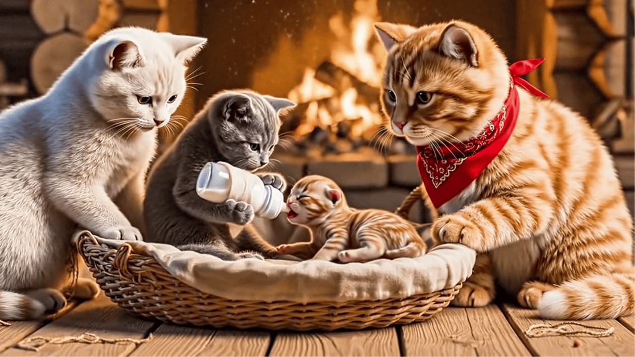 厨房から我が家へ。🍼🐱赤ちゃん猫にミルクを届ける猫シェフたちの心温まる日常