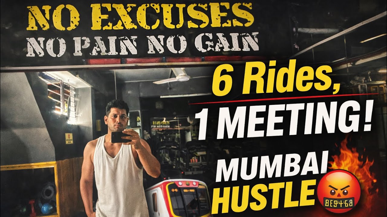 Day 141 | 4 Local Trains 🚆 2 Metros 🚇 For 1 Meeting | Mumbai Hustle Is REAL