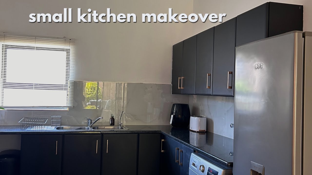 Small Kitchen Makeover On A Budget | We Painted our Kitchen Cabinets | South African Youtuber