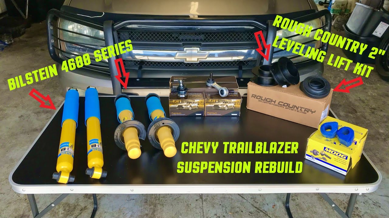 Quarter Million Mile Chevy TrailBlazer Suspension Rebuild (Rough Country Level Kit w/ Bilstein 4600)