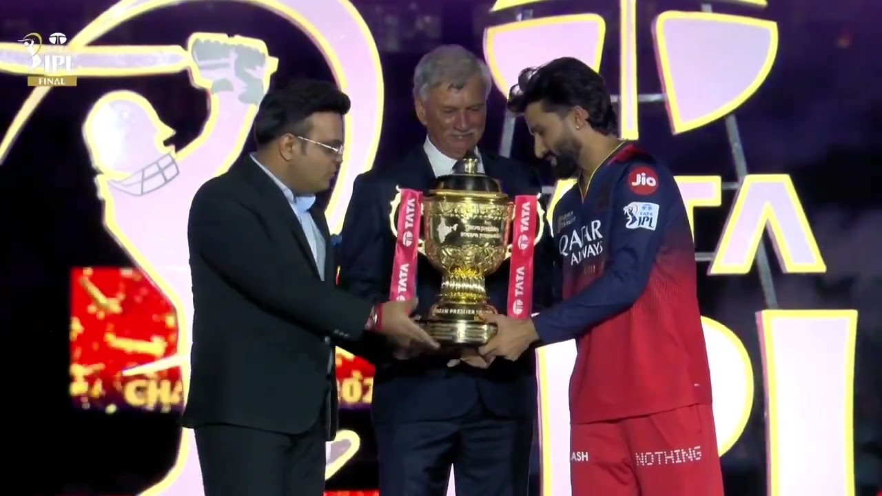 Trophy Ceremony RCB vs PBKS Final