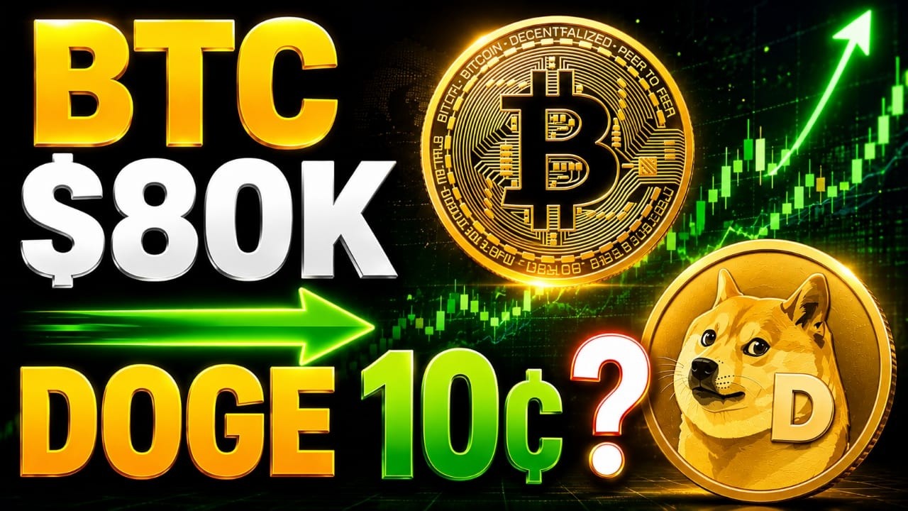 Dogecoin по 10 центов? Прорыв Bitcoin уровня $80 тысяч может изменить расклад | Прогноз цены DOGE