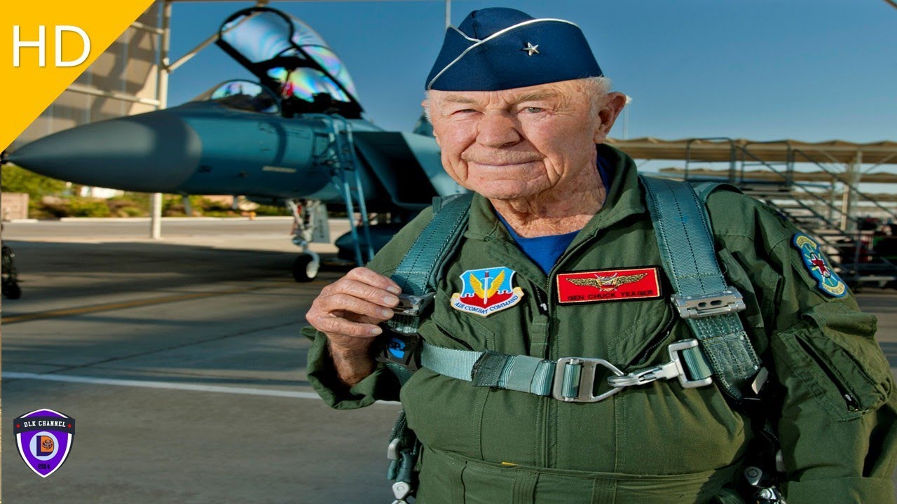 Eighty Nine Year Old Chuck Yeager - F-15 Pilot Eagle Supersonic Flight